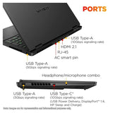OMEN 16 Gaming Laptop, 16" 2K 144GHZ Display, NVIDIA GeForce RTX 5060 8GB GDDR7, AMD Ryzen 9 8940HX, 16GB RAM | 512GB SSD, Windows 11, With free Office 365 + Consumix Mouse pad English black