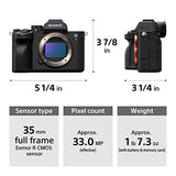 Sony Alpha 7 IV Kit (28-70mm) - Black - Mirrorless Camera - 33MP Full-Frame - 4K60p Video - 5-Axis Stabilization - BIONZ XR Processor - 759-Pt. Fast Hybrid AF - Real-time Eye AF