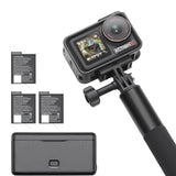 DJI Osmo Action 5 Pro Adventure Combo, Action Camera, Bursting With 40MP of Action, 4K/120fps, 1/1.3″Sensor, Dual OLED Touchscreens,47GB Built-in Storage, UAE Version, Official Warranty Support