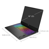 HP OMEN MAX Gaming Laptop 16-AH0014NE | 16" WQXGA Display | Intel Core Ultra 9-275HX | 64GB DDR5 RAM | 2TB SSD | 16GB NVIDIA GeForce RTX 5080 | Windows 11 | Shadow black | En/Ar Keyboard | UAE Version