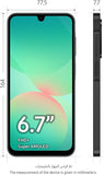 Samsung Galaxy A26 5G, Android Smartphone, 128GB Storage, 6GB RAM, Black, 50MP Camera, Large Display, Long Battery Life (UAE Version)