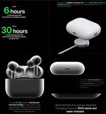 airpod Wireless Earbuds,pro 2nd Bluetooth 5.3 in Ear Headphones with Noise Cancelling. 30H Playtime HiFi Stereo Bluetooth Earphones, IPX8 Waterproof Touch Control Headphones for iPhone/Android/IOS