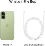 Apple iPhone 17 128 GB: 6.3-inch Display with ProMotion, A19 Chip, Center Stage Front Camera for Smarter Group Selfies, Improved Scratch Resistance, All-Day Battery Life; Sage