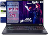 Acer Predator Helios Neo 16 AI Pc Gaming, Notebook Gaming Ultra 9 275HX, 32GB RAM DDR5, SSD 1TB PCIe, Display 16" WQXGA 240Hz, nVIDIA GeForce RTX 5070 Ti 12GB GDDR7, Laptop Gaming Keyboard RGB, W11