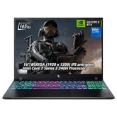 Acer Nitro V 16" WUXGA 165Hz Gaming Laptop | Intel Core 7 240H Processor | NVIDIA GeForce RTX 5060 | 16GB DDR5 1TB SSD | Backlit KB Wi-Fi6E Bluetooth Win11 Obsidian Black | w/USB Hub, W/GaLiMu