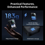 DJI Osmo 360 Standard Combo, 360 Camera With 1-Inch 360° Imaging, Native 8K 360° Video, 4K/120fps & 170° Boost Video,120MP 360° Photo, 100-Min 8K Recording, Waterproof, Action Camera for Sports, Vlog