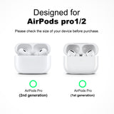 RFUNGUANGO Compatible with AirPods Pro 2nd Generation Case(2023/2022/2019), Soft Silicone Protection AirPod Pro Case Cover(USB-C/Lightning Cable) with Cleaner kit&EarTips,Black