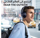 Soundcore by Anker Q20i Hybrid Active Noise Cancelling Headphones, Wireless Over-Ear Bluetooth, 40H Long ANC Playtime, Hi-Res Audio, Big Bass, Customize via an App, Transparency Mode