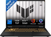 ASUS TUF F16 14th Gen Intel Core i7 14650HX Gaming Laptop Nvidia RTX 5060-8GB, WUXGA 165Hz,32GB RAM GDDR5-1TB SSD, Windows 11 Office Home 2024/Jaeger Gray FX608JMR