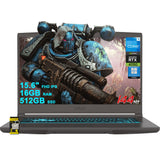 MSI Thin 15 Gaming Laptop 15.6" FHD IPS 144Hz Intel Octa-core i5-13420H (Beats i7-11800H) 16GB RAM 512GB SSD GeForce RTX 4050 Backlit USB-C Win11Pro w/ICP Hub(Upgraded)