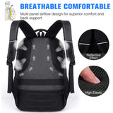 Paude Backpack for Men and Women,School Backpack for Teens,15.6 inch Laptop Backpack with USB Charging port for Business College Travel