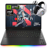 HP OMEN 16 Gaming Laptop, 16" 2K 144GHZ Display, NVIDIA GeForce RTX 5060 8GB GDDR7, AMD Ryzen 9 8940HX, Windows 11, With free Office 365(Windows 11 Pro, 64GB RAM + 2TB SSD)
