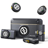 Hollyland LARK M2 Wireless Microphone for iPhone, Android and Camera, 48KHz 24Bit Hi-Fi Audio, 1000ft LOS Range, Noise Cancellation, 40H Duration for Vlogging, YouTube, Streaming