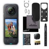 Insta360 X4 Waterproof 8K 360 Action Camera Kit | Live Stream, AI Editing, 72MP 360 Photo, 4K Wide-Angle Video Camera | Includes Selfie Stick, Lens Cap, & 256 GB Micro SD Card