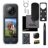 Insta360 X4 Waterproof 8K 360 Action Camera Kit | Live Stream, AI Editing, 72MP 360 Photo, 4K Wide-Angle Video Camera | Includes Selfie Stick, Lens Cap, & 256 GB Micro SD Card