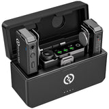 Hollyland LARK MAX Wireless Microphone, ENC Noise Canceling, Studio Audio Quality, 22H Duration, 820ft Range, 8GB Storage Recording Mic, Compatible with DSLR Camera, iPhone, Android and PC, black