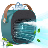 Air Conditioner Portable - 5200mAh Rechargeable Personal Air Cooler, Mini Air Conditioner with 3 Speeds, Quiet Desk Cooling Fan for Home, Bedroom, Travel, Office, Outdoor, Indoorhoniitaa