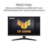 ASUS TUF Gaming 24” (23.8 inch viewable) 1080P Monitor (VG249Q3A) - Full HD, 180Hz, 1ms, Fast IPS, Extreme Low Motion Blur, FreeSync Premium, Speakers, DisplayPort, HDMI, Variable Overdrive, 99% SrgbASUS