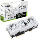 ASUS TUF Gaming GeForce RTX 4070 Ti SUPER BTF White OC Edition 16GB GDDR6X (NVIDIA DLSS 3, (GC - HPWR) Gold Finger, PCIe 4.0, 2X HDMI 2.1a, 3X DisplayPort 1.4a, TUF - RTX4070TIS - O16G - BTF - WHITE, White)ASUS