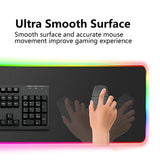 Goodstuff Rgb Gaming MoUSe Pad, Extra Large Soft Led Extended MoUSe Pad, Anti - Slip Rubber Base Computer Keyboard MatGoodstuff
