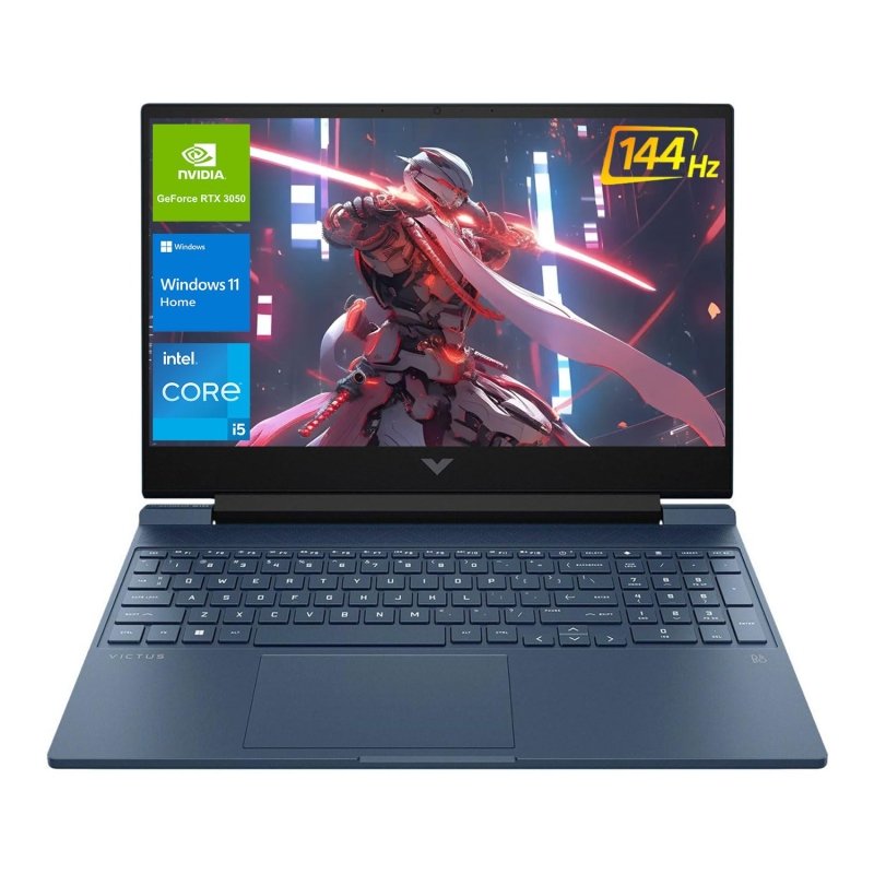 HP Victus 15.6 i5 Gaming Laptop, 15.6" FHD 1920x1080 144Hz, Intel Core i5 - 12450H, NVIDIA GeForce RTX 3050, 32GB RAM, 1TB SSD, Backlit KB, Touchpad, SD Card Reader,(UPGRADE)Visit the HP Store