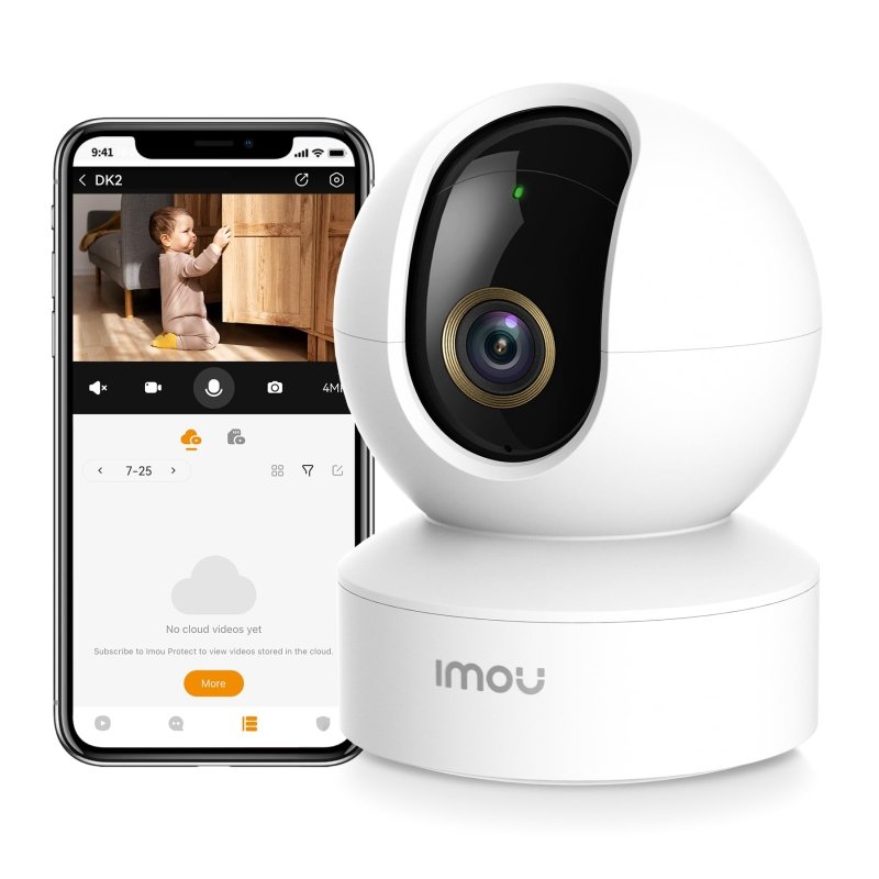 Imou 4MP Camera for Home, WIFI Camera Indoor, 360° Security Camera, CCTV Camera for Home, HD Baby Monitor, Indoor Camera for Pet with IR Night Vision, Two - Way Audio, Motion Detection, Work with AlexaVisit the Imou Store