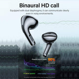 Lenovo LivePods LP40 TWS Semi - In - Ear Earbuds BT 5.0 True Wireless Earbuds with Touch Control Handsfree Call Stereo Sound Noise Cancelling Headphones with Two - Ear Design, BlackVisit the Lenovo Store