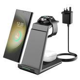 NANAMI Wireless Charger for Samsung - 3 in 1 Charging Station for Multiple Devices, Fast Charger Stand for Galaxy S25 S24 S23 S22 S21 Ultra Z Flip Fold 4, Galaxy Watch 6/5/5 Pro/4/3, Galaxy Buds 2 ProVisit the NANAMI Store