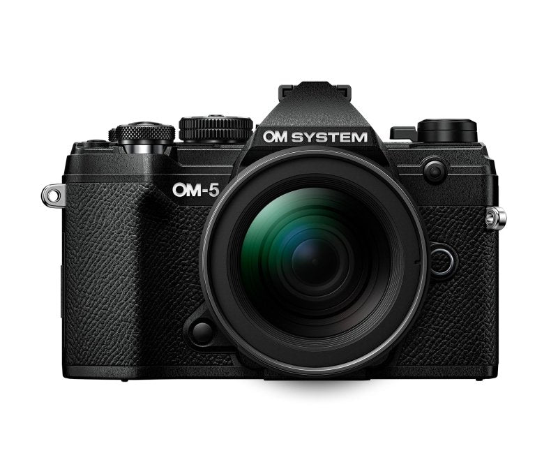 OM SYSTEM OLYMPUS OM - 5 Black Micro Four Thirds System Camera M.Zuiko Digital ED 12 - 45mm F4.0 PRO kit Outdoor Camera Weather Sealed Design 5 - Axis Image Stabilization 50MP Handheld High Res ShotOM SYSTEM