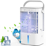 Portable Air Conditioner, 1200mL Evaporative Air Cooler, Personal Mini Air Conditioner with 3 Speeds & 2/4H Timer, 120° Oscillating Portable Ac Unit Fan Small Air Conditioner for Home Office RoomTopritt