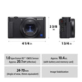 Sony Zv - 1 Vlog Camera With Fast And Precise Focus Transition, Pro - Quality Bokeh, Product Showcase Setting, Vari Angle Screen, 4K Hdr Video, Selfie And More Dsc - Zv1, BlackVisit the Sony Store