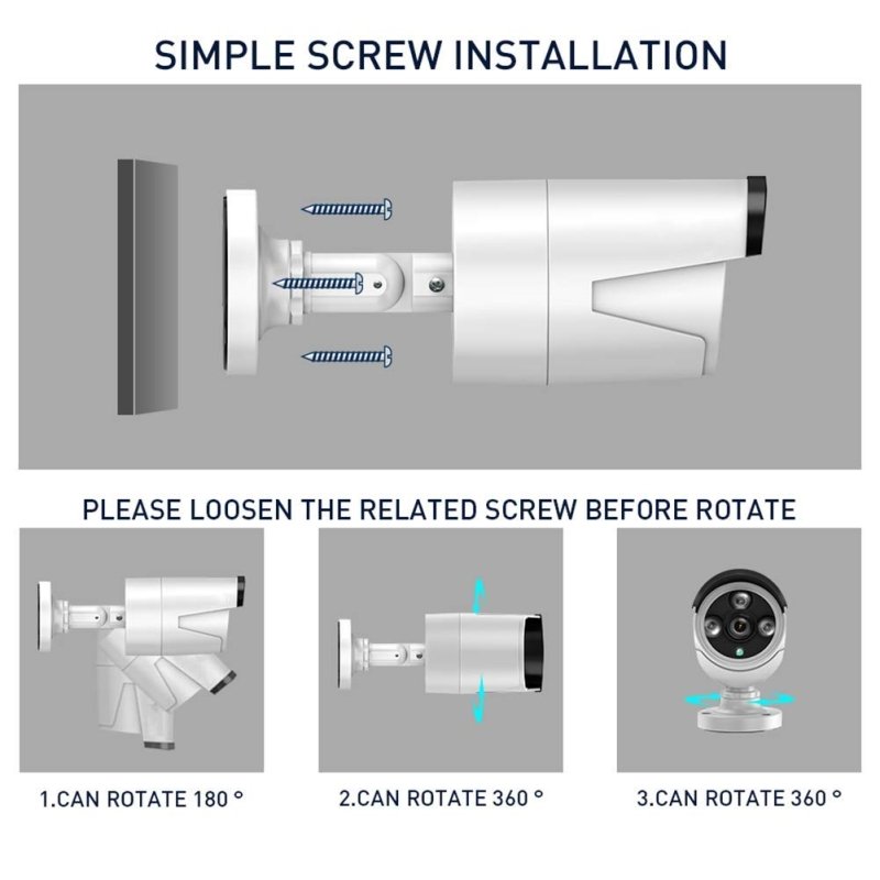 10CH 5MP/2K HD Wifi NVR KIT with 8pcs 3MP Bullet Wireless IP Mic Camera with 1TB Hardisk System Wireless NVR Kit P2P Outdoor IR Night Vision SecuritVisit the tomvision Store