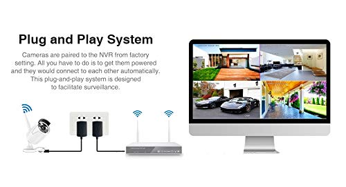 10CH 5MP/2K HD Wifi NVR KIT with 8pcs 3MP Bullet Wireless IP Mic Camera with 1TB Hardisk System Wireless NVR Kit P2P Outdoor IR Night Vision SecuritVisit the tomvision Store