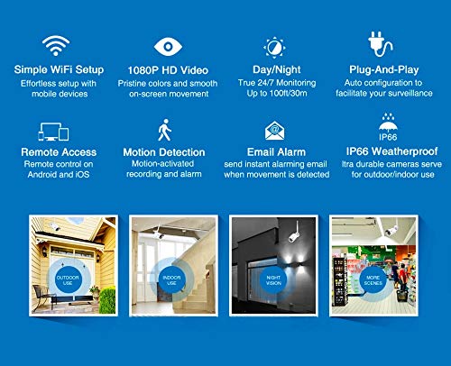 10CH 5MP/2K HD Wifi NVR KIT with 8pcs 3MP Bullet Wireless IP Mic Camera with 1TB Hardisk System Wireless NVR Kit P2P Outdoor IR Night Vision SecuritVisit the tomvision Store