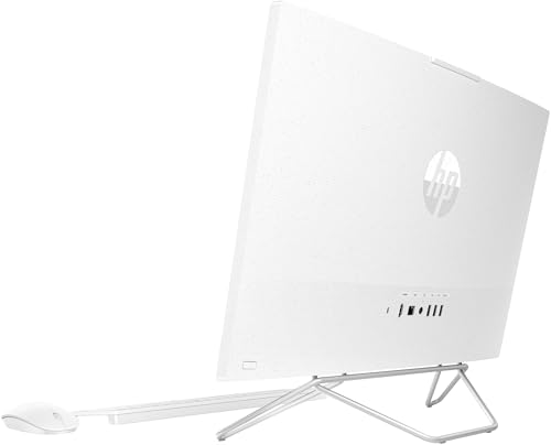 HP (Upgraded) All-in-One Desktop 24 With 23.8" FHD Display -Intel Core i3-1215U processor- Intel UHD Graphics - 8GB DDR4 RAM - 512GB NVMe SSD - USB White Wired Keyboard & Mouse -Win 11 - Starry White