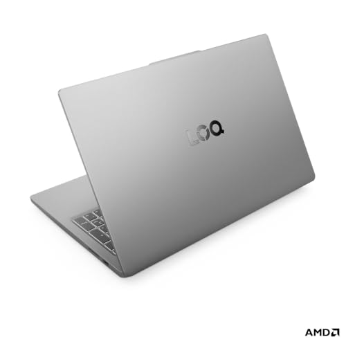 Lenovo LOQ 15ARP10E, 15.6" FHD IPS 144Hz Display, AMD Ryzen 7 170, 16GB DDR5 RAM, 512GB SSD, NVIDIA GeForce RTX 4050 6GB GDDR6, AI, Wi-Fi 6, Win11 Home, Luna Grey