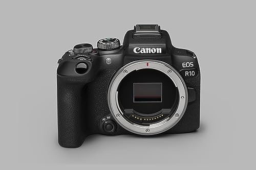 Canon EOS R10 Mirrorless Camera + RF-S 18-45 mm F4.5-6.3 is STM Lens (Hybrid Camera, DSLR Upgrade, 15 B/s, 4K Videos, Dual Pixel CMOS AF II Focus System, WiFi), Black