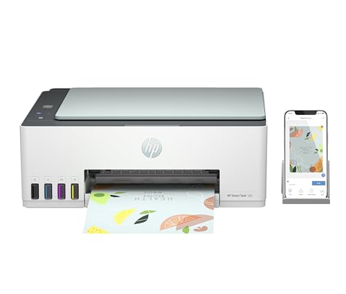 HP Smart Tank 582 Wireless All-in-One Printer, Print, Scan, Copy; Up to 18,000 black or 6,000 color pages - Green [4A8D6A]