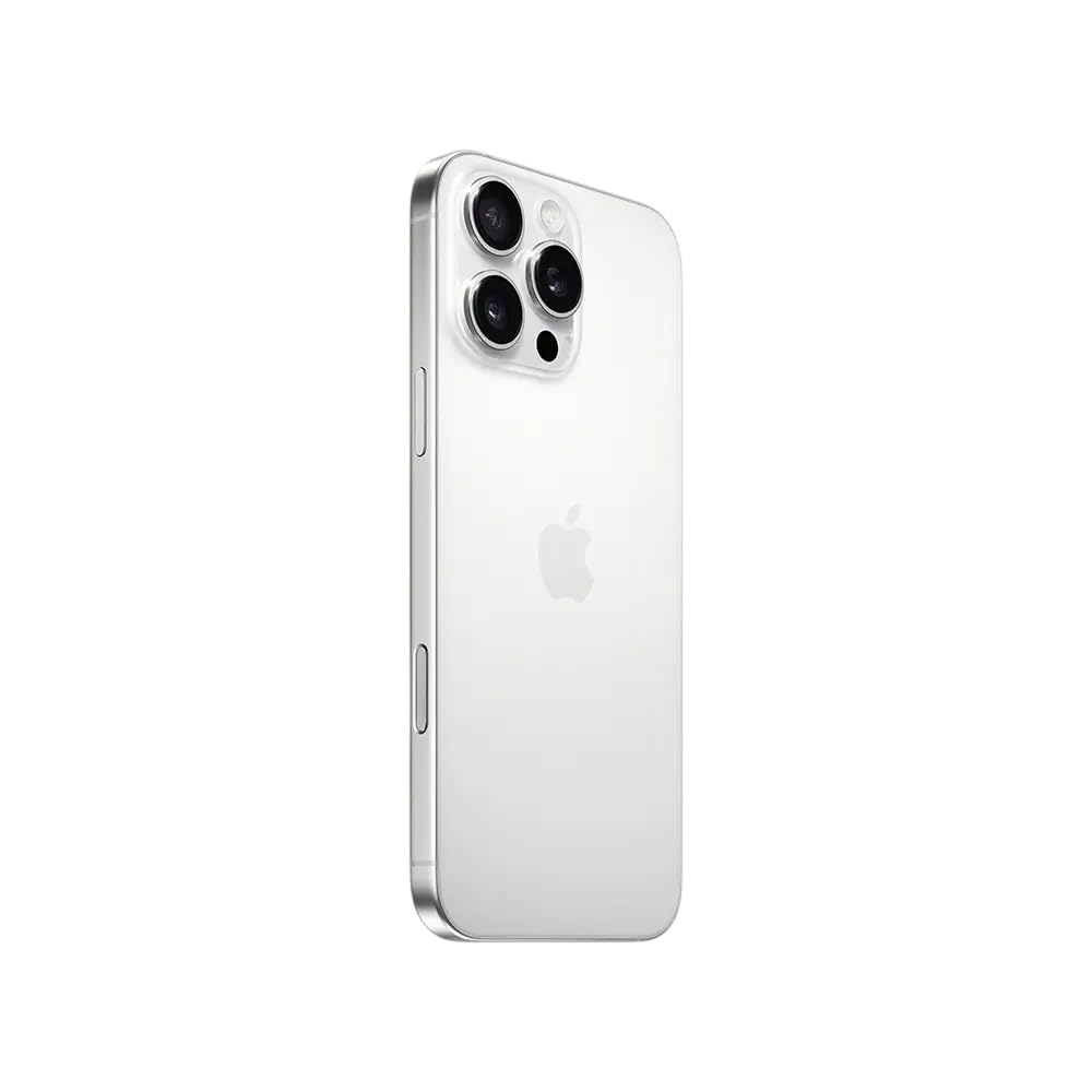 Apple iPhone 16 Pro, 256GB, White Titanium - Unlocked (Renewed)