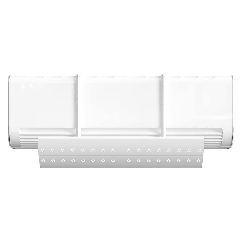 Split AC Air flow Deflector Adjustable Air Conditioner Windshield Air Conditioning Vent Deflectors,White