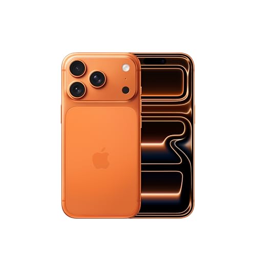 Apple (Renewed) iPhone 17 Pro 256 GB 6.3-inch Display with Pro-Motion up to 120Hz, A19 ProChip, Breakthrough Battery Life, ProFusion Camera System with Center Stage Front Camera; Cosmic Orange