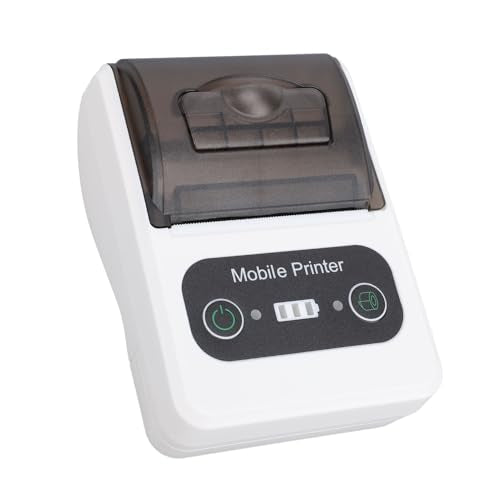 Bluetooth Receipt Printer, 58mm Mini Cordless Invoice Bill POS Printer, Mobile Thermal Printer for Retail Store Restaurant Businesses, Bill Paper Printer for Android for