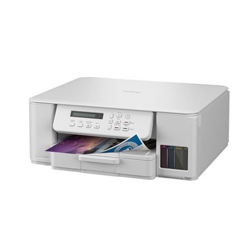 Brother Wireless All-in-One Ink Tank Printer, DCP-T536DW, Automatic Duplex Print, Wireless and Mobile Print, Compact Design, White