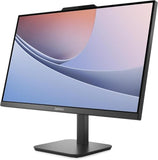 Lenovo AIO V100 All-in-One Desktop 23.8" FHD IPS Display, Intel N100 (i3 Alternative), 16GB DDR4, 512GB SSD, Wi-Fi 6, Windows 11 Pro, Wired Keyboard & Mouse, (Black-Upgraded)