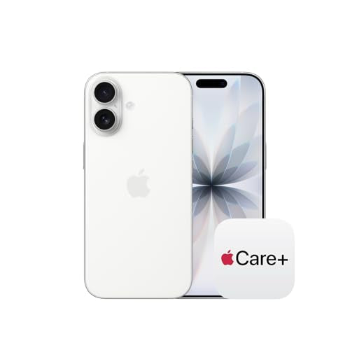 Apple iPhone 17 256 GB 6.3-inch Display with ProMotion, A19 Chip, Center Stage Front Camera for Smarter Group Selfies, All-Day Battery Life; White with AppleCare+ (2 Years)
