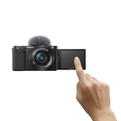 Sony Alpha ZV-E10K Interchangeable Lens Vlog Digital Camera, Large APS-C type 24.2-Megapixel Exmor CMOS Sensor With 16-50 mm Lens, 24.2MP, Black