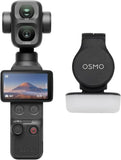 DJI Osmo Pocket 4P Standard Combo 1-inch CMOS wide-angle lens, 4K/60fps,103GB of Fast Internal Flash Memory 2.0-inch Rotatable 1,000-nit OLED Touchscreen-(Black)