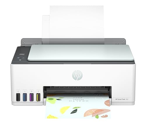 HP Smart Tank 582 Wireless All-in-One Printer, Print, Scan, Copy; Up to 18,000 black or 6,000 color pages - Green [4A8D6A]