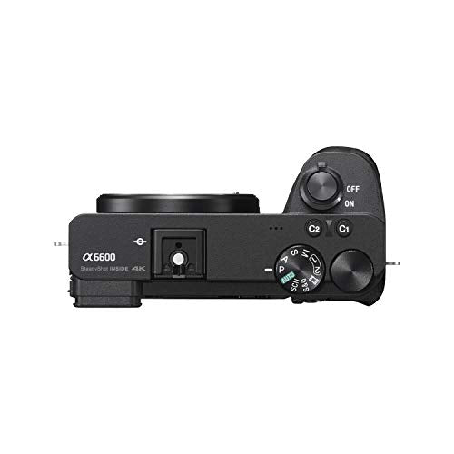 Sony (Renewed) Alpha ILCE-6600 24.2 MP Mirrorless Digital SLR Camera Body only (APS-C Sensor, Fastest Auto Focus, Real-time Eye AF, Real-time Tracking, 4K Vlogging Camera, Tiltable LCD), Black