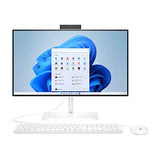HP All-in-One Desktop With 23.8" FHD IPS Display - 13th Gen Intel Core i5-1335U processor- Intel Iris Xe Graphics - 16GB DDR4 RAM - 512GB NVMe SSD- White Keyboard & Mouse - Windows 11 - Shell White